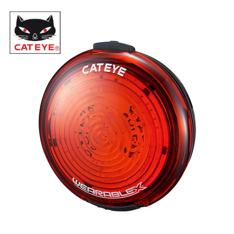 CATEYE USB Перезаряжаемый задний фонарь для велосипеда безопасный подседельный