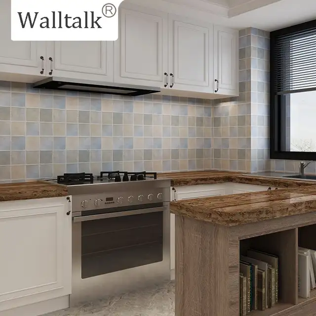 Online Shop Rollo Vinilo Adhesivo Mosaic Kitchen Wall Papers