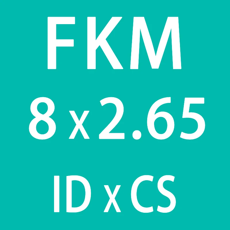 10 шт./лот фторкаучук зеленый FKM О-образный уплотнитель 2,65 мм Толщина ID6/7,1/7,5/8/8,5/9/10/10,6/11,2/11,8 мм Резиновые О-образный уплотнитель - Цвет: ID8mm