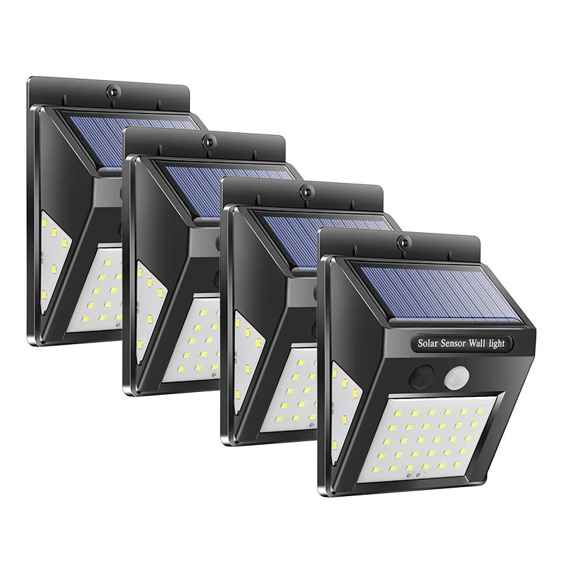 

1/2/4Pcs 30/40 LED Solar Power Lamp PIR Motion Sensor Activated Solar Lamp Waterproof Outdoor Garden Security Wall Light