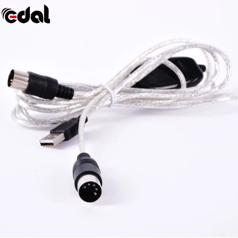 

Universal 5-Pin MIDI Cable line Music Editor MIDI To USB Cable Keyboard Cable D66
