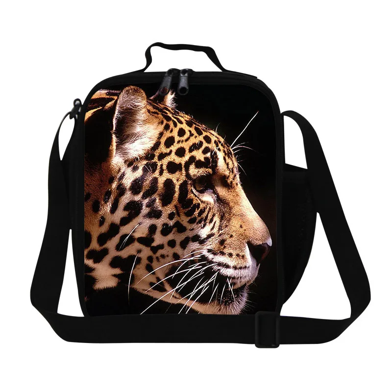 Лучший Леопардовый 3D рюкзак с принтом для детей, термальные сумки для обедов для детей школы, взрослые Рабочие Сумки для обедов Изолированные сумки для еды - Цвет: Многоцветный