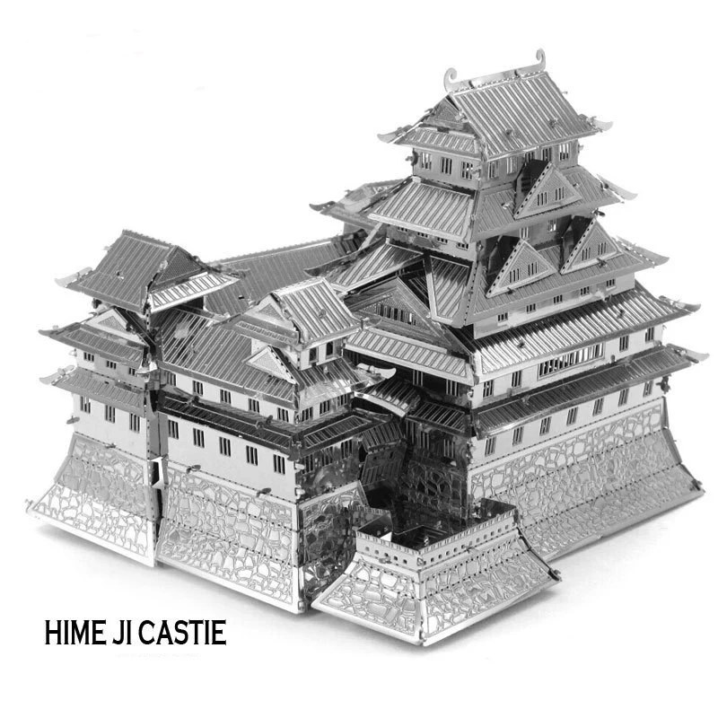 

Puzzle DIY stitching model Creative Gifts Metal Art Model Figurine Travel Souvenirs Opera House Himeji Castle Home Decorations