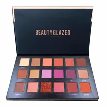18 Colors Beauty Glazed Pro Eye Shadow Long Lasting Makeup Palette Shimmer Matte Pigment Glitter Eyeshadow Beauty Cosmetics Tool