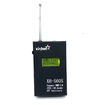 

XH-560S Frequency Meter Full Metal Case with CTCSS DCS Decorder XH560S Frequency Counter Tester Analyzer For Two Way Radio