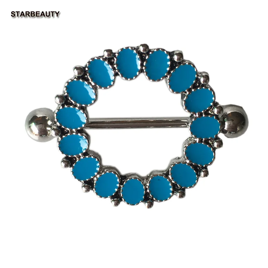 BlueMoonNipplePiercingMamiloSexyWomenNippleRingBodyJewelry