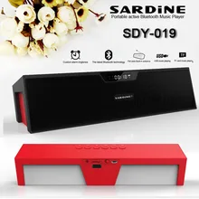 Sardine SDY-019 Bluetooth Hifi Speaker Wireless Stereo Subwoofers 10W Sound Bar Supports TF USB MP3 Music Player FM Aux for PC