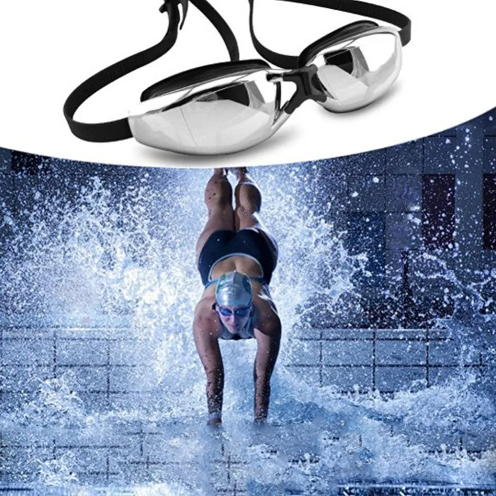 Новые мужские женские противотуманные УФ-защита для плавания ming близорукость очки гальванические водостойкие очки для плавания взрослые очки 800-150 градусов
