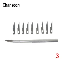 12pcs/set Metal Knife Blades Pen Precision Carving Tools Sculpting Engraving For PCB Repair Mobile Phone Films Tool