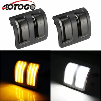 

aotogo 2pcs Led Dynamic Side Marker Turn Signal Light Sequential Blinker smoke schwarz for BMW X3 F25 X5 E70 X6 E71 SB20