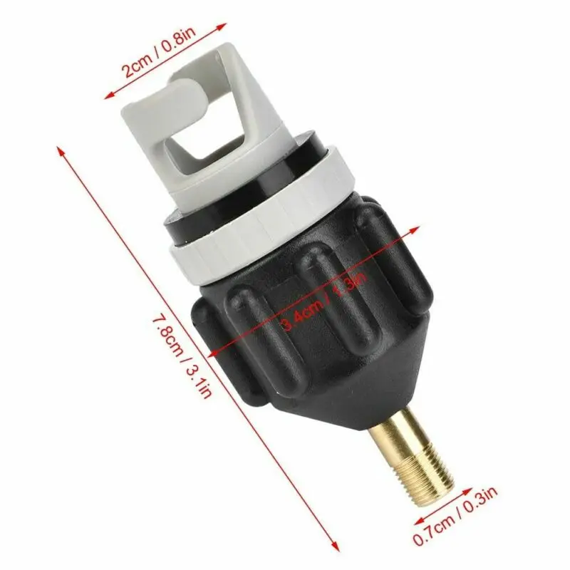 

Accessory Valve Adaptor Black Repair Nozzle Canoe Fishing Inflatable Boat Pump Paddle Board Convenient Durable