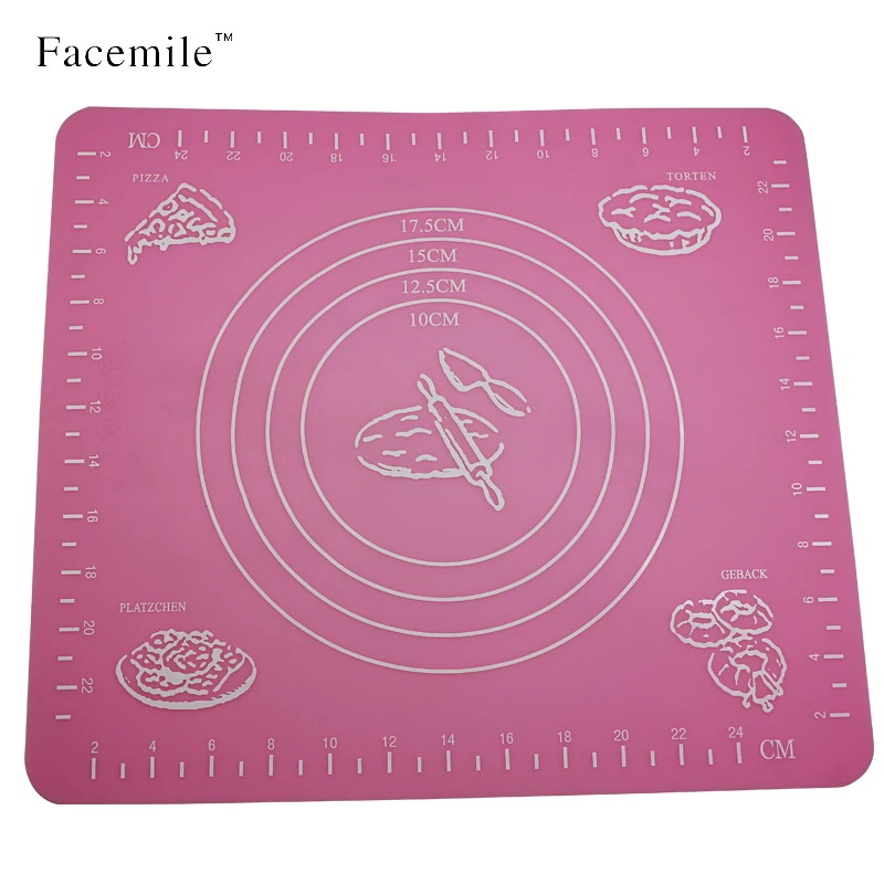 Facemile Silicone Mats Baking Liner Silicone Oven Mat Heat Insulation Pad Bakeware Kids Foods