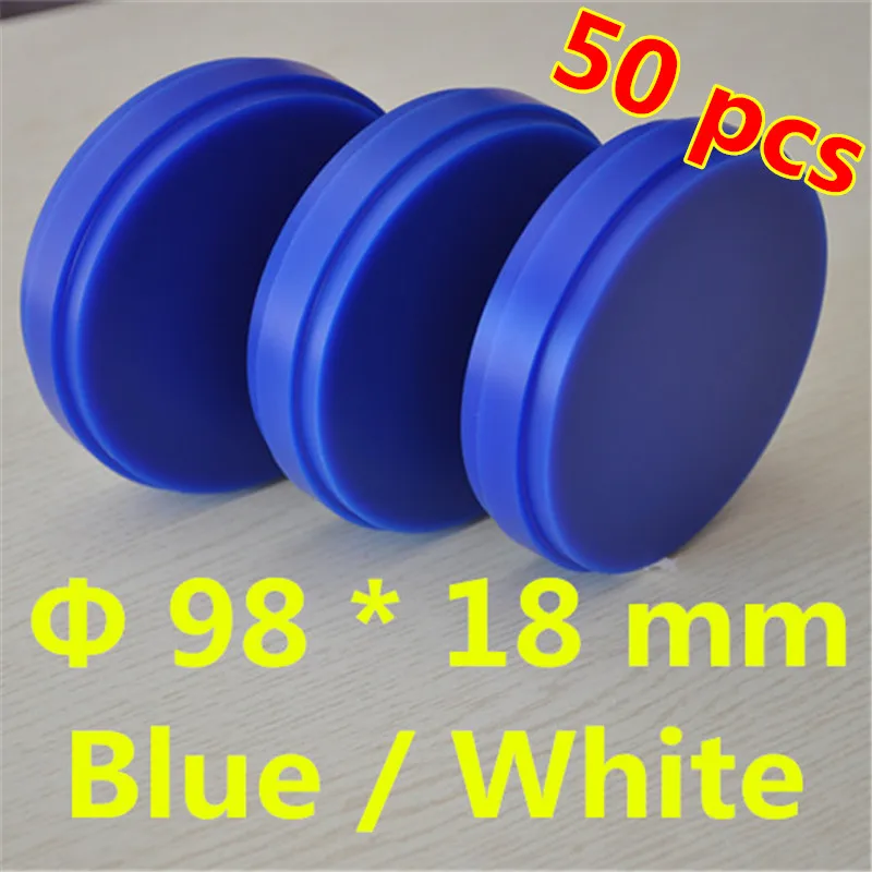 

100% Wax Blue / White 50 Piece OD98*18MM Wieland System Dental Wax Blocks Carving Wax Disc For Making Dental Crowns