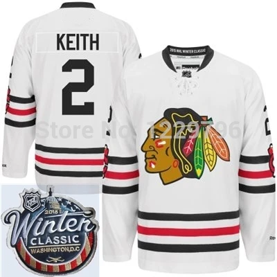 HOT 2015 Winter Classic Chicago Blackhawks Duncan Keith Hockey Jerseys White Cheap #2 Men's Stitched A Pat | Спорт и развлечения