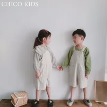 Детская одежда для мальчиков и девочек, однотонные хлопковые комбинезоны короткие штаны, детская трикотажная одежда свободного кроя, шорты, размеры от 24 мес. до 7 лет дети Штаны, дети chico широкие брюки