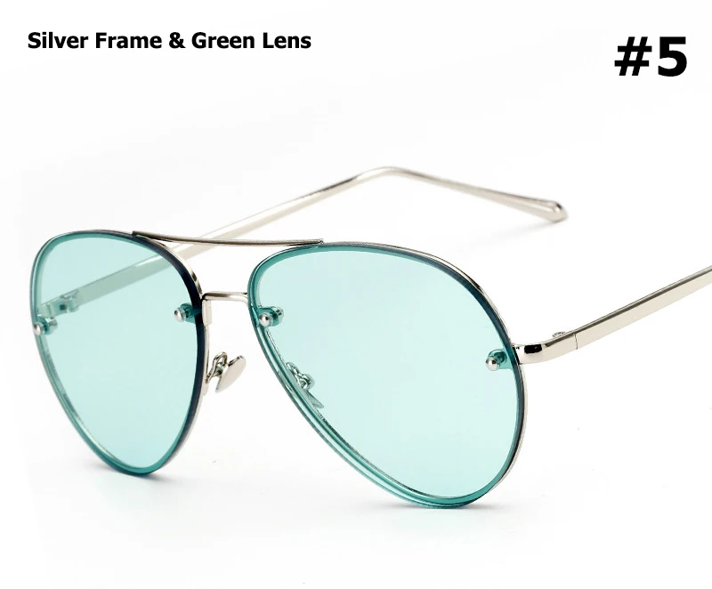 JackJad, модные трендовые солнцезащитные очки Kendall Jenner, стильные авиационные женские очки, линза океана, фирменный дизайн, солнцезащитные очки Oculos De Sol - Цвет линз: 5