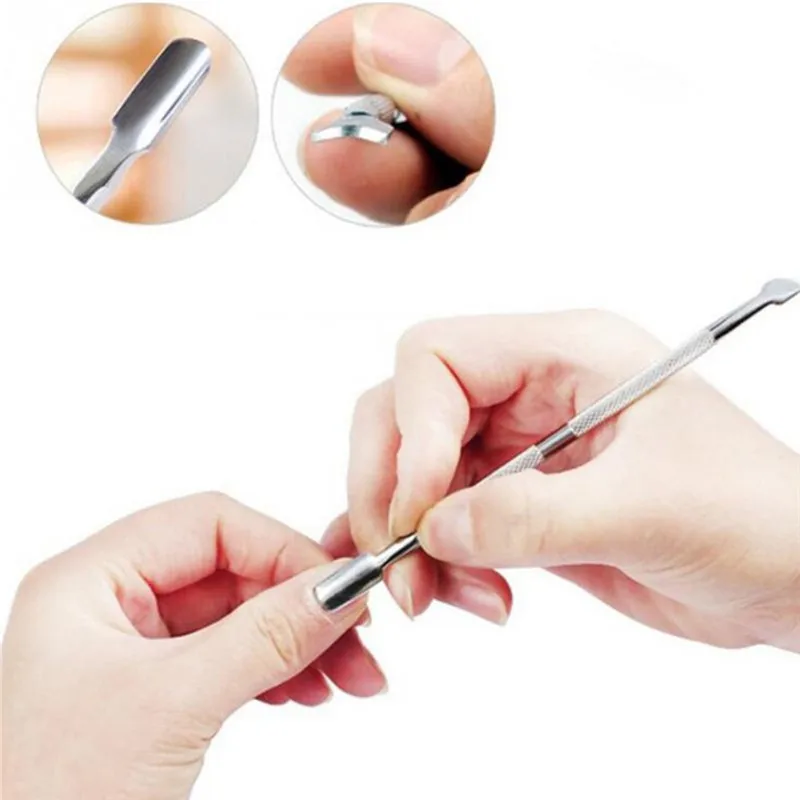 

Newest 1Pc Stainless Steel Cuticle Remover and Cutter Durable Manicure and Pedicure Cuticle Pushers Nail Tools
