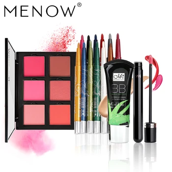 

MENOW Brand Make up set Concealer BB cream & Blush &Waterproof Lasting Eye Shadow & Liner&Pure color Lip gross drop ship 5327