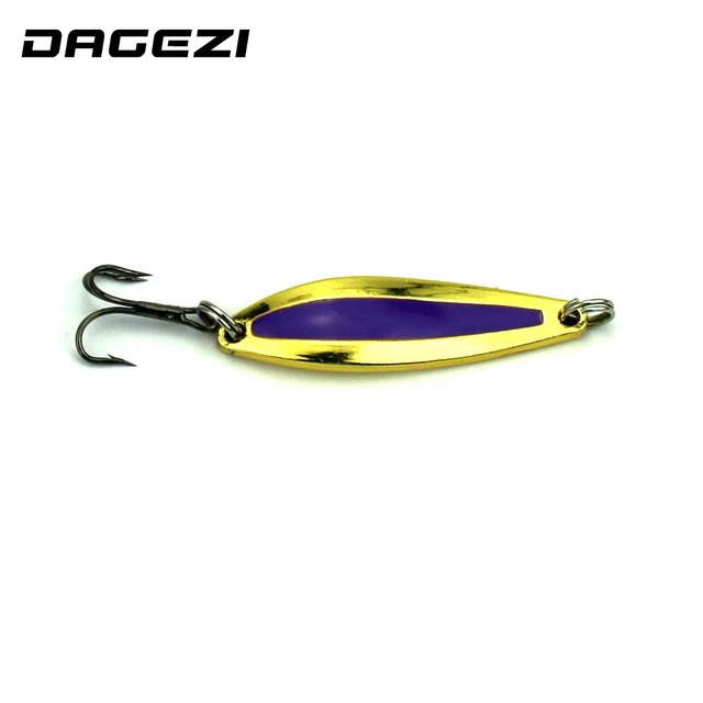 DAGEZI 4pcs/lot Fishing Spoon Metal Lures Fishing Lures Hard Bait