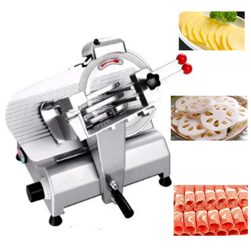 household electric slicer meat cutter fruit beef vegetable toast slicer mutton roll meat commercial manual bone cutter Electric manual meat beef mutton roll slicing machine vegetable slicer