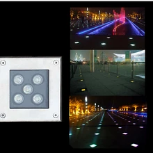 10 шт./лот 3 Вт 4 Вт 5 Вт светодиодный подземный свет квадратный светодиодный Похоронен огни IP65 Открытый водонепроницаемый свет ac85-265v DC12v