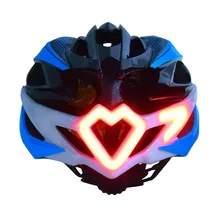 Cycling Motorcycle Helmet Integrally-molded Road Bicycle Helmet With LED Warning Light+Helmet with LED Turn light Remote Control