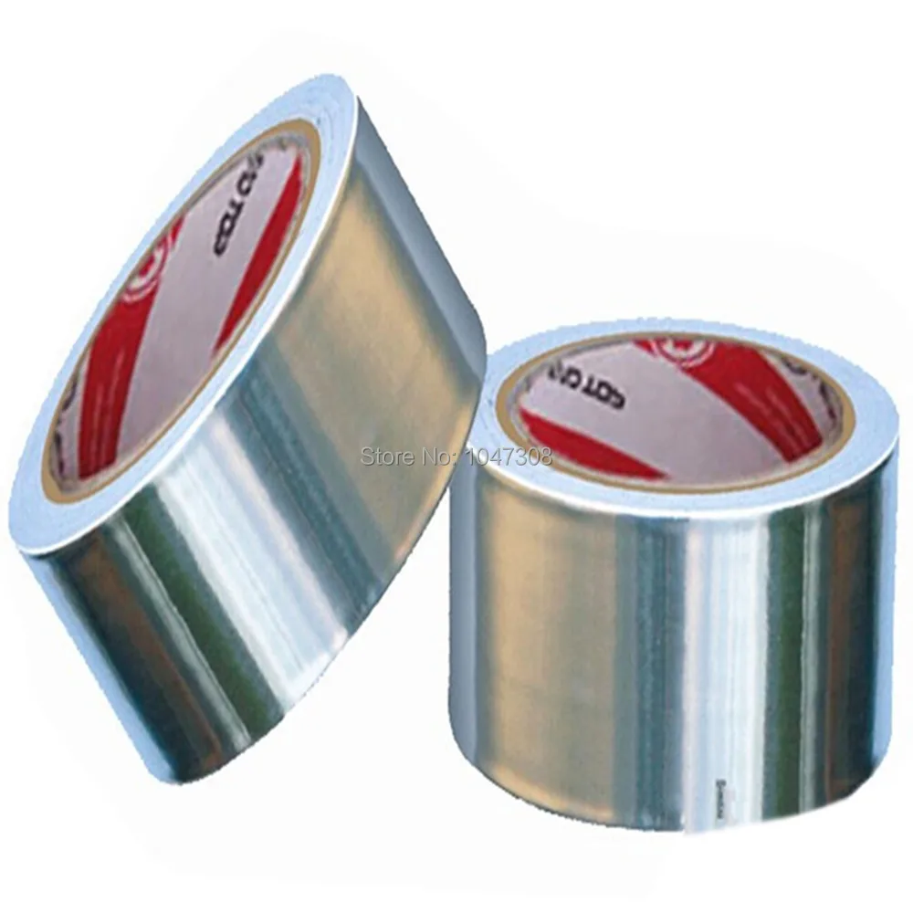 2pc Strong Reliable Aluminium Foil Tape Heat Reflection 48mm (Width