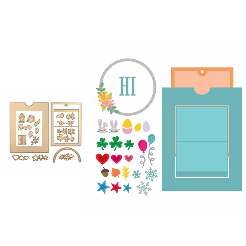

Change Large Slider Set Shape Metal Cutting Dies Stencil Scrapbook Album Embossing For Gift Card Making Handcrafts Decor