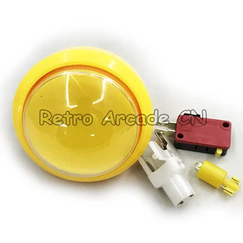 

2pcs Led Arcade game Button 60mm Push Button Micro Switch Momentary Illuminated 12v for cabinet game machines parts