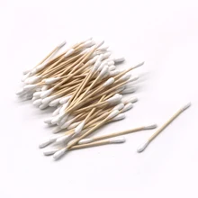 5 сумок двойная деревянная палочка хорошего качества головка чистый ватный тампон чистый санитарный сильный абсорбирующий макияж нос Чистка ушей инструмент