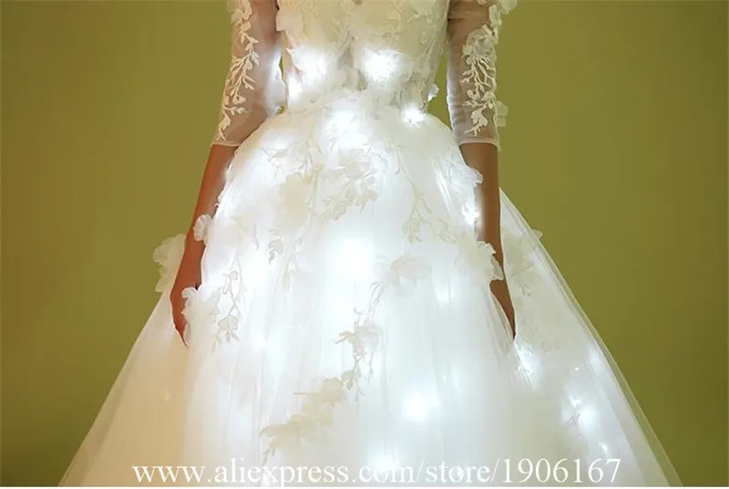 Led luminous party Evening Dress wedding dress03