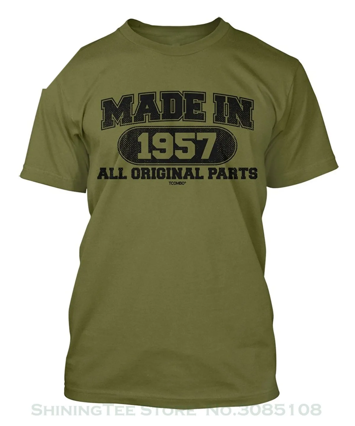 New Brand-clothing T Shirts Made In 1957 All Original Parts - Birthday Men's T-shirt Stranger Things Design Shirt | Мужская одежда