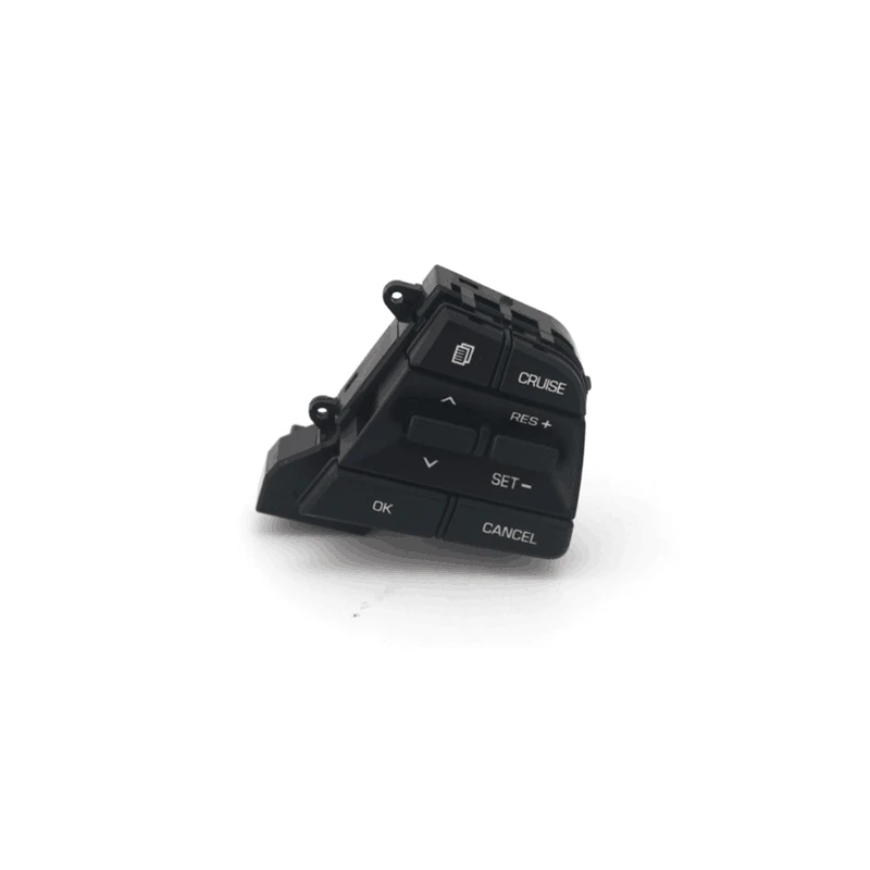 

For Hyundai Elantra 1.6l 2017 Car Bluetooth Phone Cruise Control Steering Wheel Buttons Pad Switch Black + wire