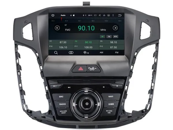 Sale 4G RAM Octa(8)-Core Android 8.0 CAR DVD player FOR Ford Focus 2012 car audio gps stereo head unit Multimedia navigation 1