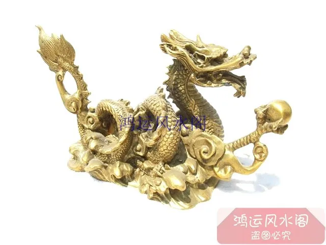 

Bronze statue copper pure dragon Bronze decoration fortune lilliputian