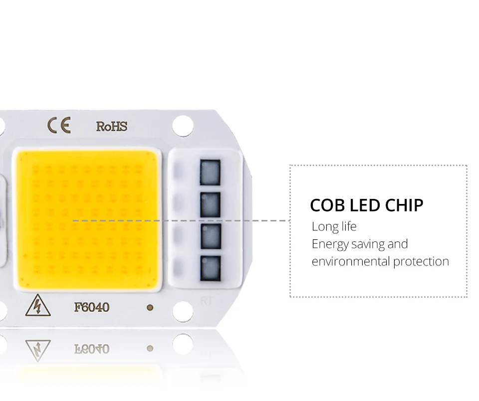 COB светодиодный чип лампа 10 Вт 20 Вт 30 Вт 50 Вт 110 В 220 В Smart IC высокой мощности светодиодный матричный прожектор Точечный светильник источник