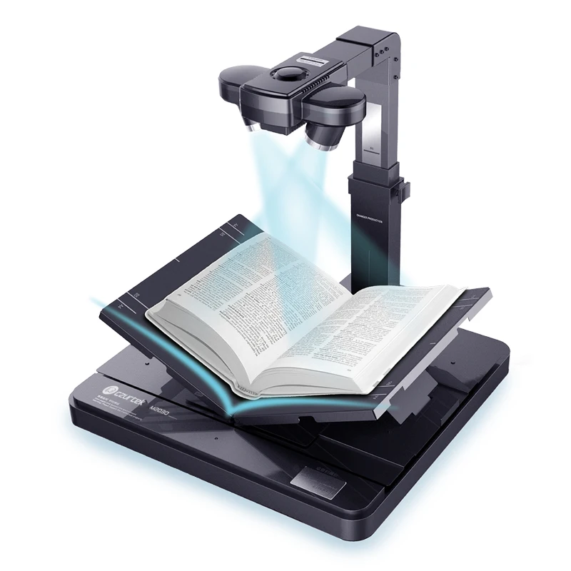 Scanner Per Libri Veloci Con Doppia Fotocamera Da 10mp E Scansione OCR 