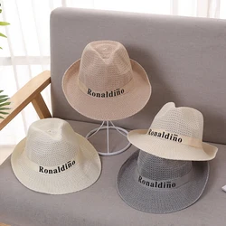 Beach Straw Hat Handmade Casual Flat Brim Sun Hats for Women men Summer Hat Ladies Cap Fashionable Beach Straw Hat Handmade Casual Flat Brim Sun Hats for Women men Summer Hat Ladies Cap Fashionable