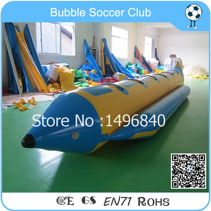 

Free Shipping 6 Person Customized Inflatables Banana Boat PVC Inflatable Water Park Banana Boat