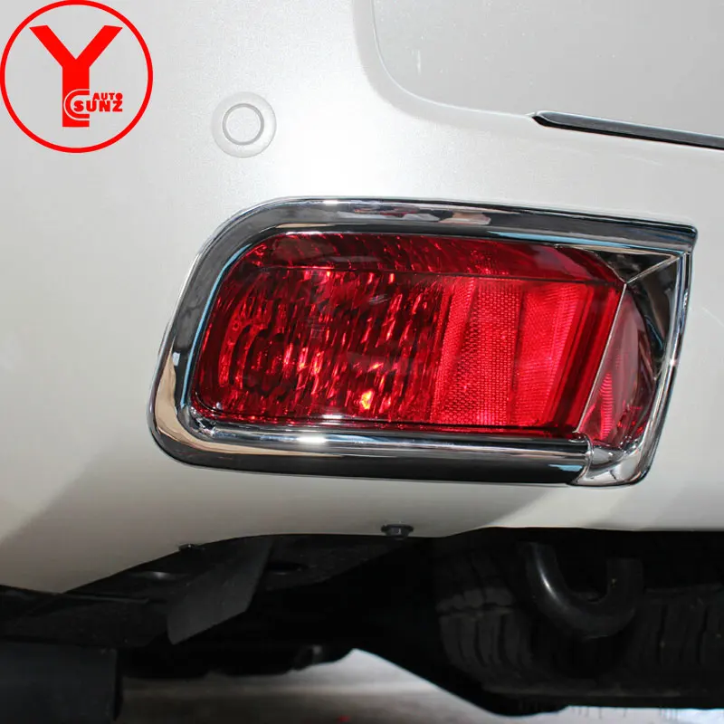 

chrome rear fog lights cover For Toyota Land cruiser Prado 150 2010 2011 2012 2013 car part accessories For Prado FJ150 YCSUNZ