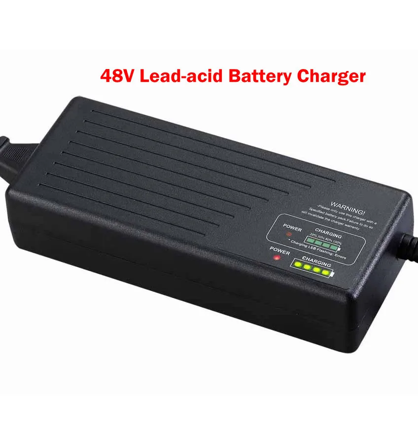 48v Car Battery Charger Motorcycle For SLA/AGM/GEL/VRLA With 20%~100% LED Fuel Gauge And Repair Function | Электроника