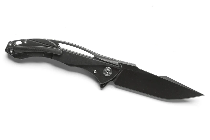 CH 3519 Флиппер складной нож для ежедневного использования, S35VN лезвие шарикоподшипники углеродно-титановый волоконной ручкой походные Карманные Ножи EDC инструменты