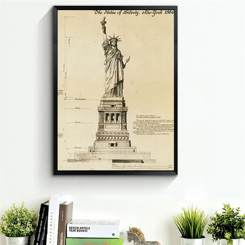HAOCHU-Nordic-Canvas-Painting-European-Style-Living-Room-Decorative-Paintings-Retro-Caffe-Paintings-Building-Eiffel-Tower (5)