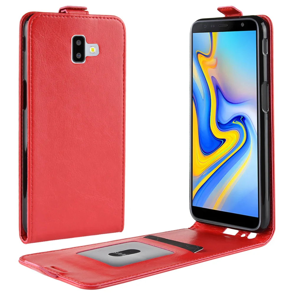 

Phone Case For Samsung Galaxy J6 Plus Prime Flip PU Leather Back Cover Case For Galaxy J6plus J6+ J6prime Phone Coque Funda Case