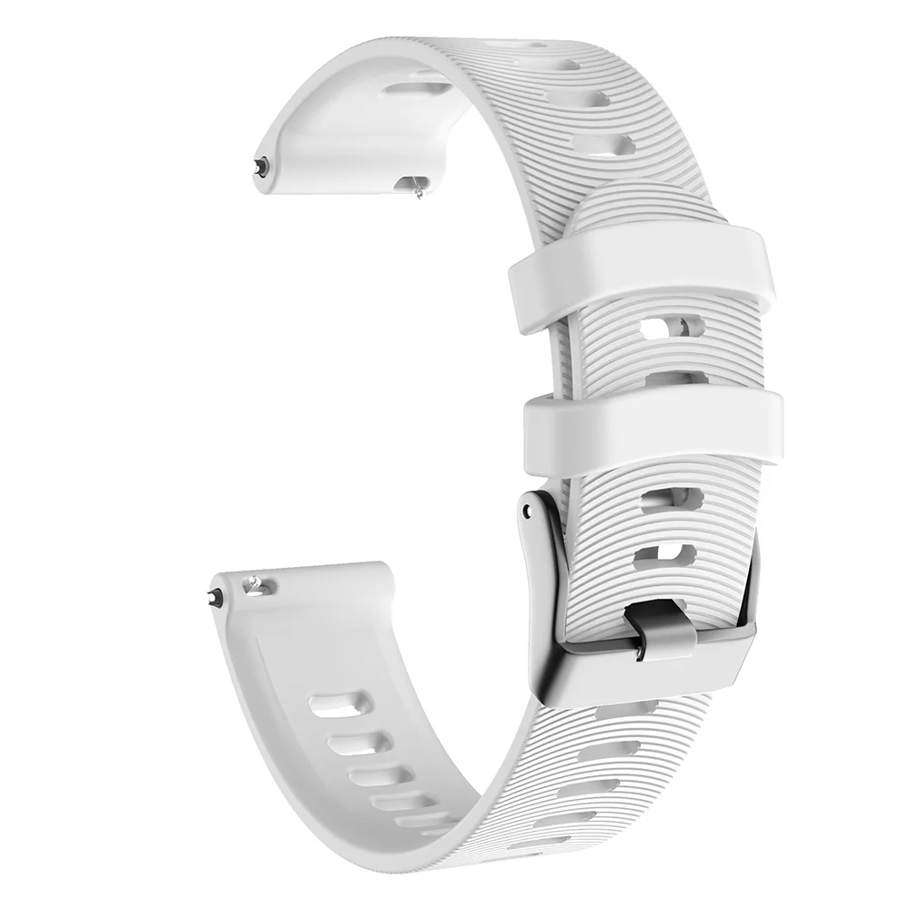 Quick Release Универсальный 20 мм ремешок для часов Силиконовый запасной браслет ремешок для Garmin vivoactive 3t ремень для SUUNTO 3 фитнес - Цвет: white
