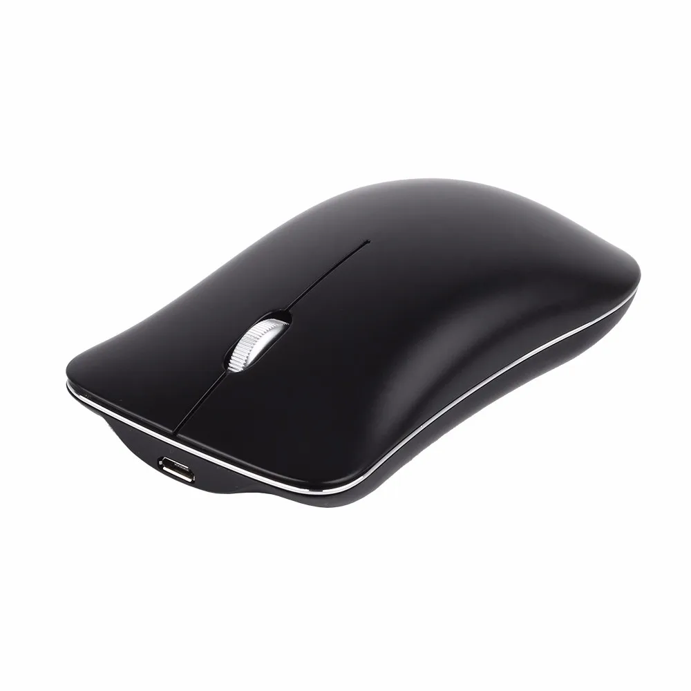

Ultra-thin Wireless Mouse Dual Mode Bluetooth 4.0 + 2.4Ghz USB Nano Mouse Rechargeable Optical Mice Portable for Macbook Laptop