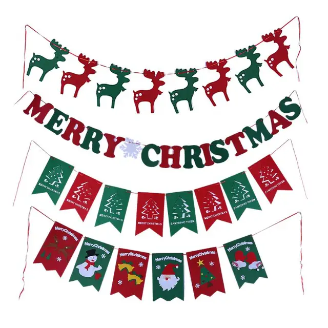 bunting banner flag christmas pattern christmas decorations gift hang flags banner garland christmas outdoor party decor - Christmas Outdoor Decoration Patterns bunting banner flag christmas pattern christmas decorations gift hang flags banner garland christmas outdoor party decor - Christmas Outdoor Decoration Patterns