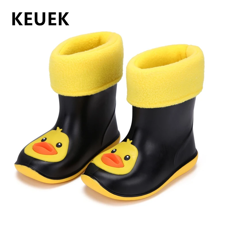 Chaussures de pluie pour enfants | Chaussures de mode pour enfants, en caoutchouc PVC, pour garçons et bébés, bottes de neige, imperméables, chaudes et en peluche, 3B, nouvelle collection