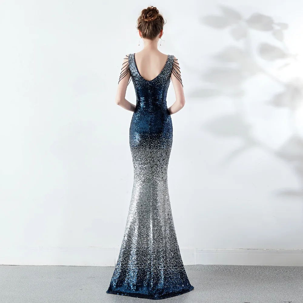 Summer Dress Party long crystal diamond rhinestone dress sexy slim women party dress annual meeting host party club wear (22)