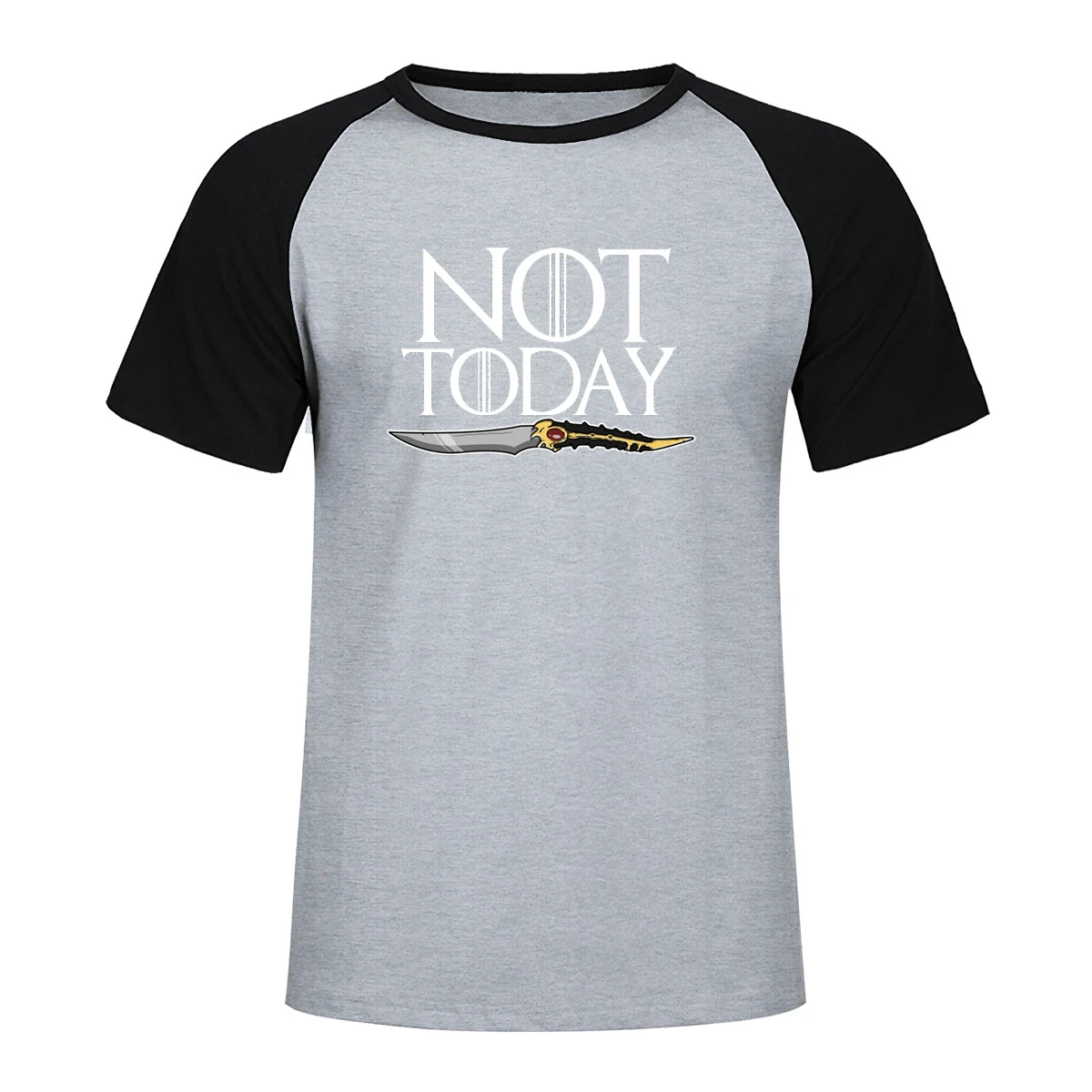 

Game Of Thrones T Shirt Ayra Stark Not Today Printed RaglanTshirt The Night King Summer Shirts Cotton Short Sleeve Tops Tshirt